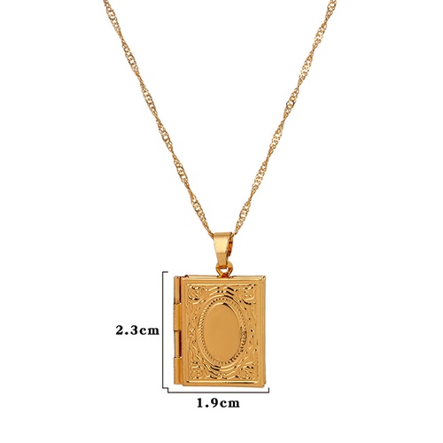 LRC Kalung Fashion Gold Color Pendant Necklace K52143