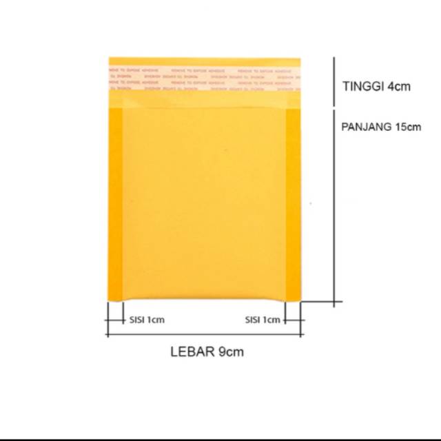 

Amplop bubble warp coklat