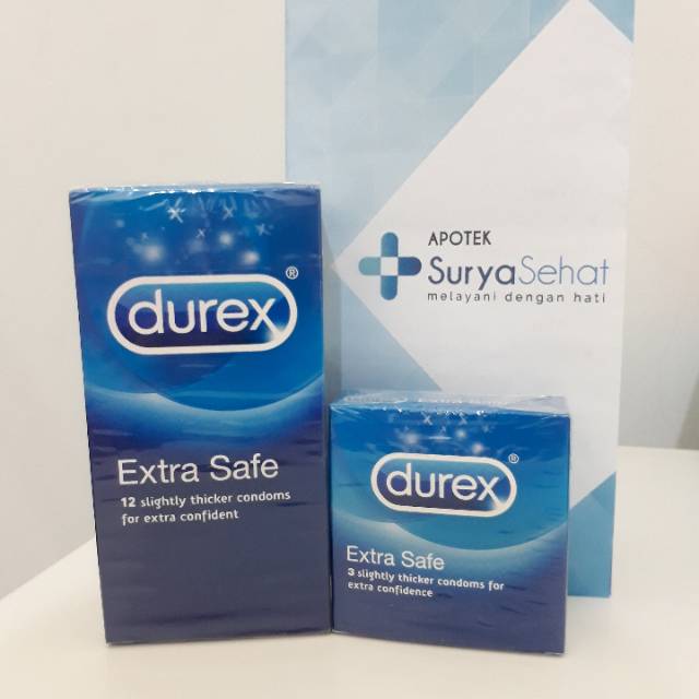 Durex Extra Safe 3s/12s - Kondom Durex Extra Safe- Apotek Surya Sehat