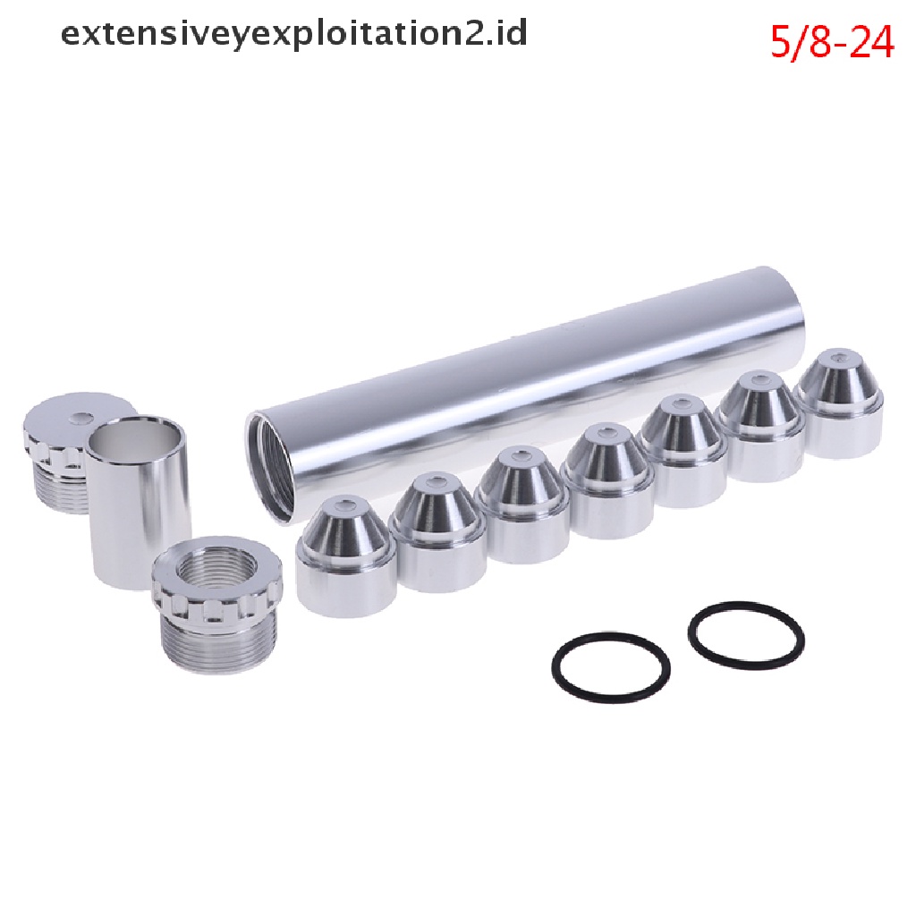 1 Set Filter Bahan Bakar Mobil Bahan Aluminum 1 / 2-28 / 5 / 8-24 Untuk Napa 4003 1 / 2-28 Wix