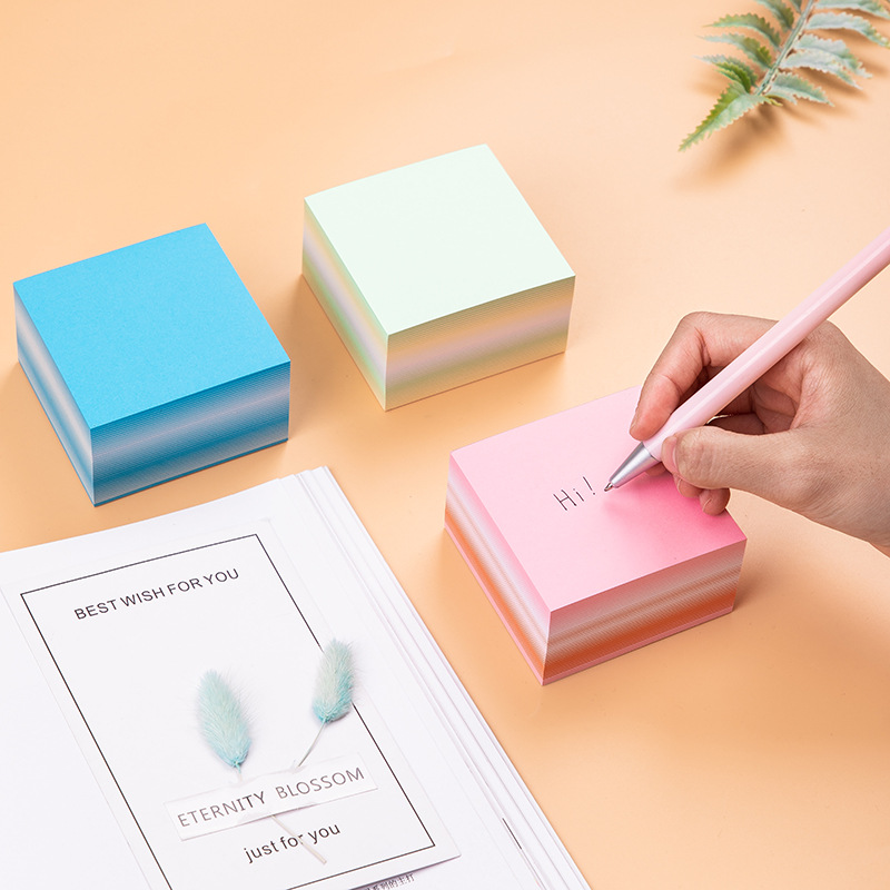 400 Lembar Memo Pad Portable Warna Polos Untuk Pelajar