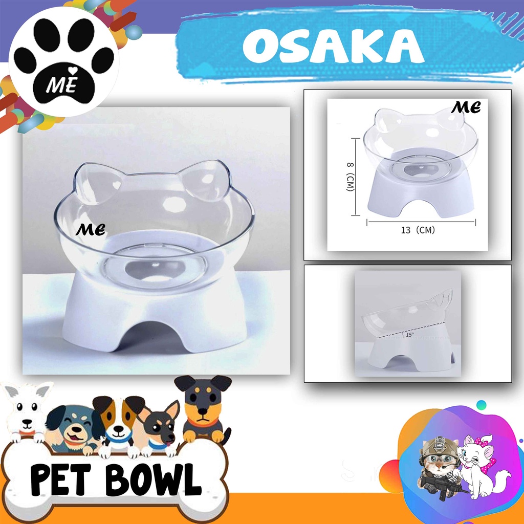 Pet Bowl &quot;NECK PROTECTION OSAKA&quot; Tempat Makan Hewan