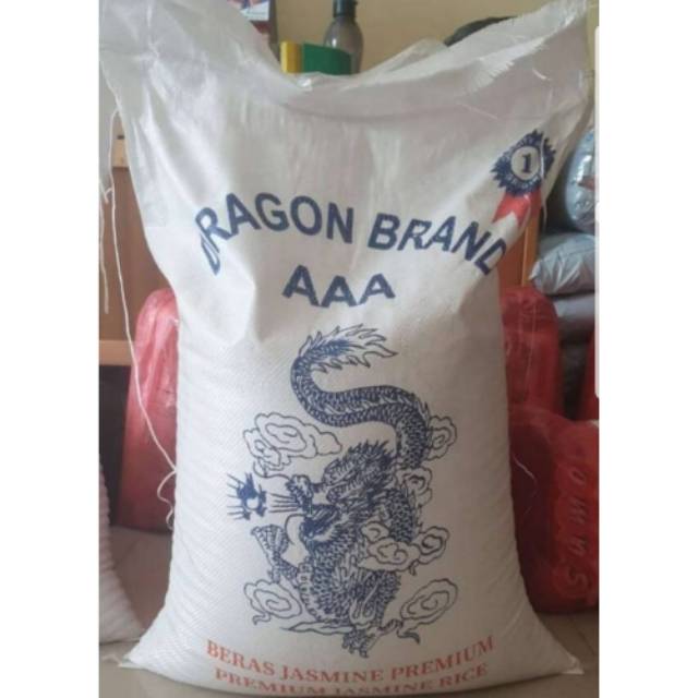 Beras Jasmine Super Dragon Biru Kemasan Per 1KG &amp; 5KG