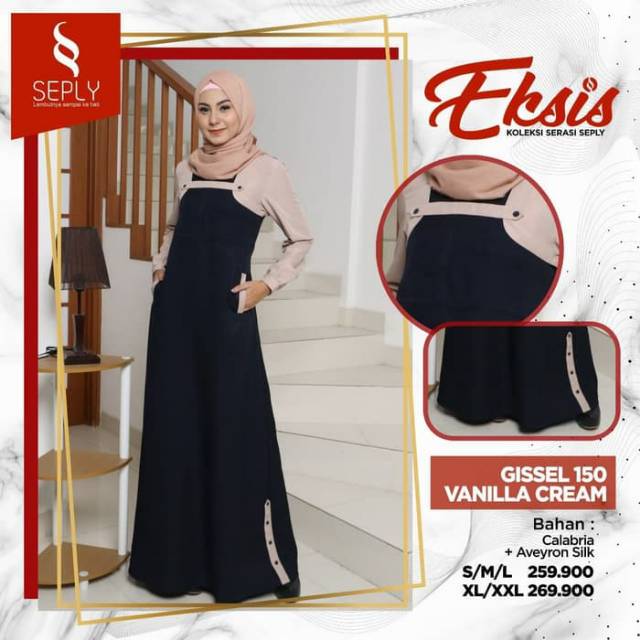 YEAR END SALE  Gamis Gissel 150 Vanilla Cream XL