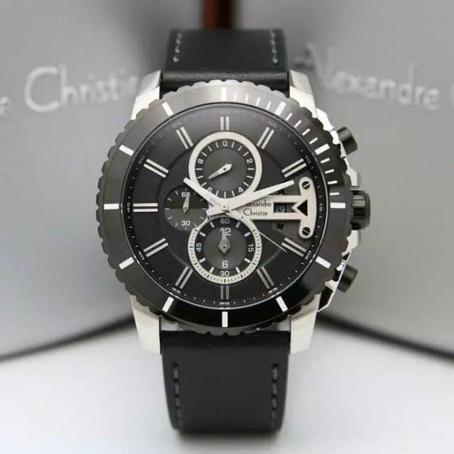 ALEXANDRE CHRISTIE PRIA AC 6527 MC ORIGINAL ( BLACK SILVER )