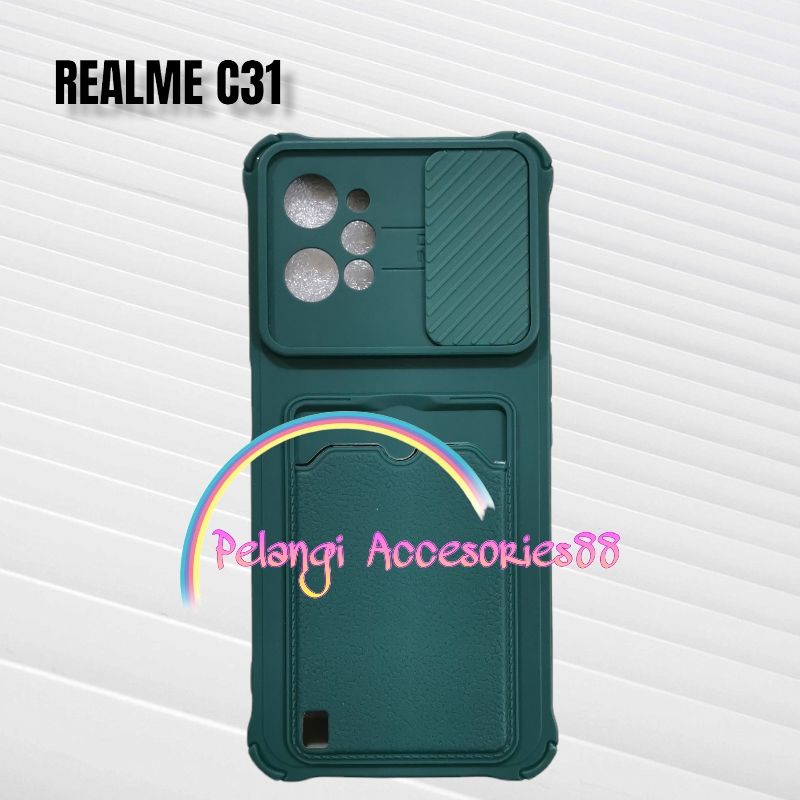 CASE REALME C31 SOFTCASE SLEDING WARNA WARNI