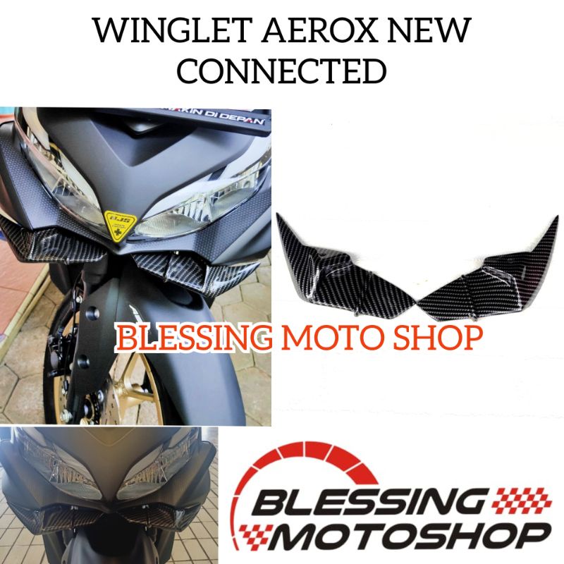 winglet aerox new carbon winglet aerox connected winglet new aerox