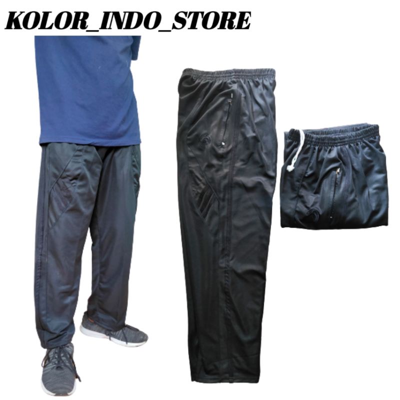 trining pria dan wanita/trining olahraga/seri hitam/logo bordir