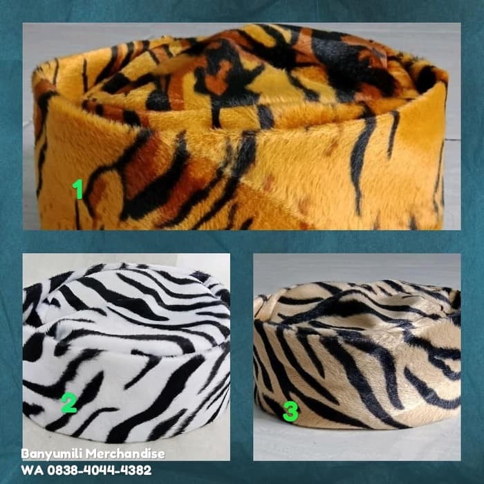 ⭐⭐⭐⭐⭐ Kopiah/Peci Unik - kopiah loreng - peci loreng - kopiah maiyah loreng Limited