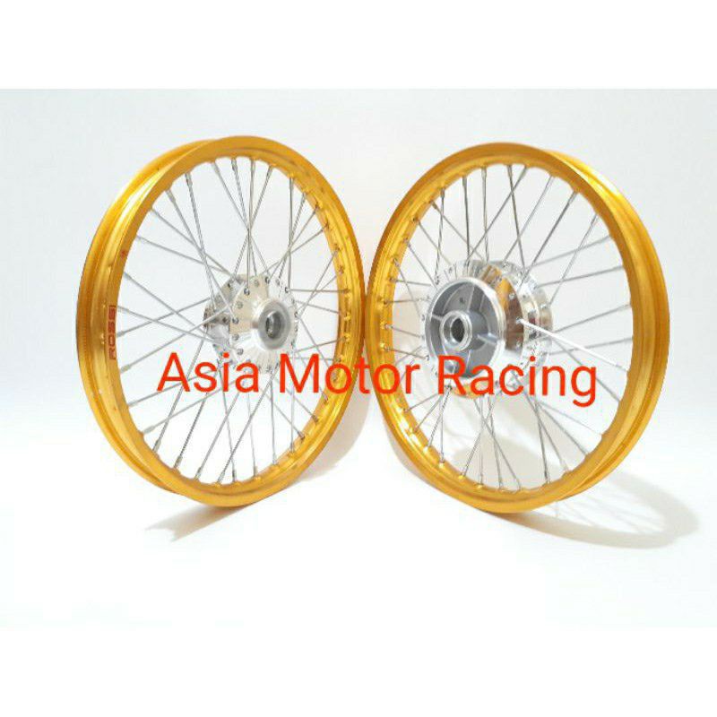 Sepaket velg set rossi lebar 140 - 140 x 17 tromol set jupiter z vega FIZ fizr Jupiter MX old