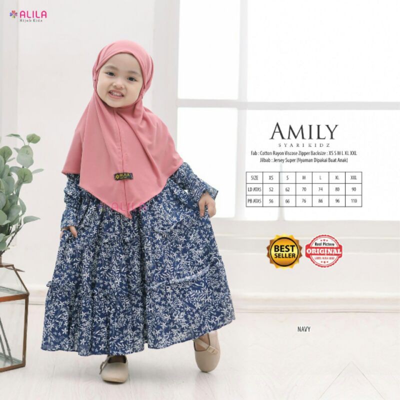 GAMIS ANAK BALITA KATUN RAYON VISCOSE (include JILBAB)