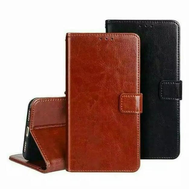 FLIP COVER SAMSUNG A72 WALLET LEATHER CASE DOMPET CASING KULIT A72 - HITAM, SAMSUNG A72