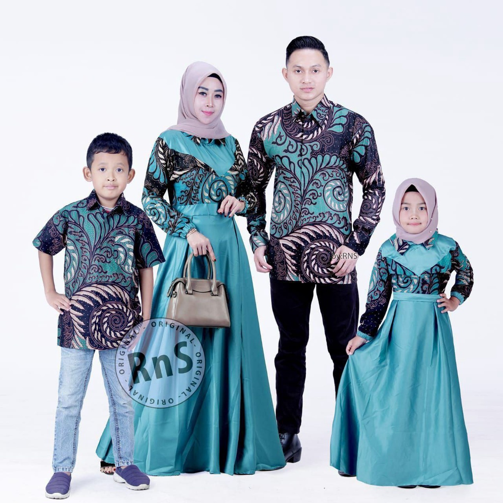 Family Set Lebaran Batik/ Couple Batik Keluarga / couple keluarga lebaran / couple keluarga lebaran 2022 / couple ibu dan anak perempuan / couple muslim