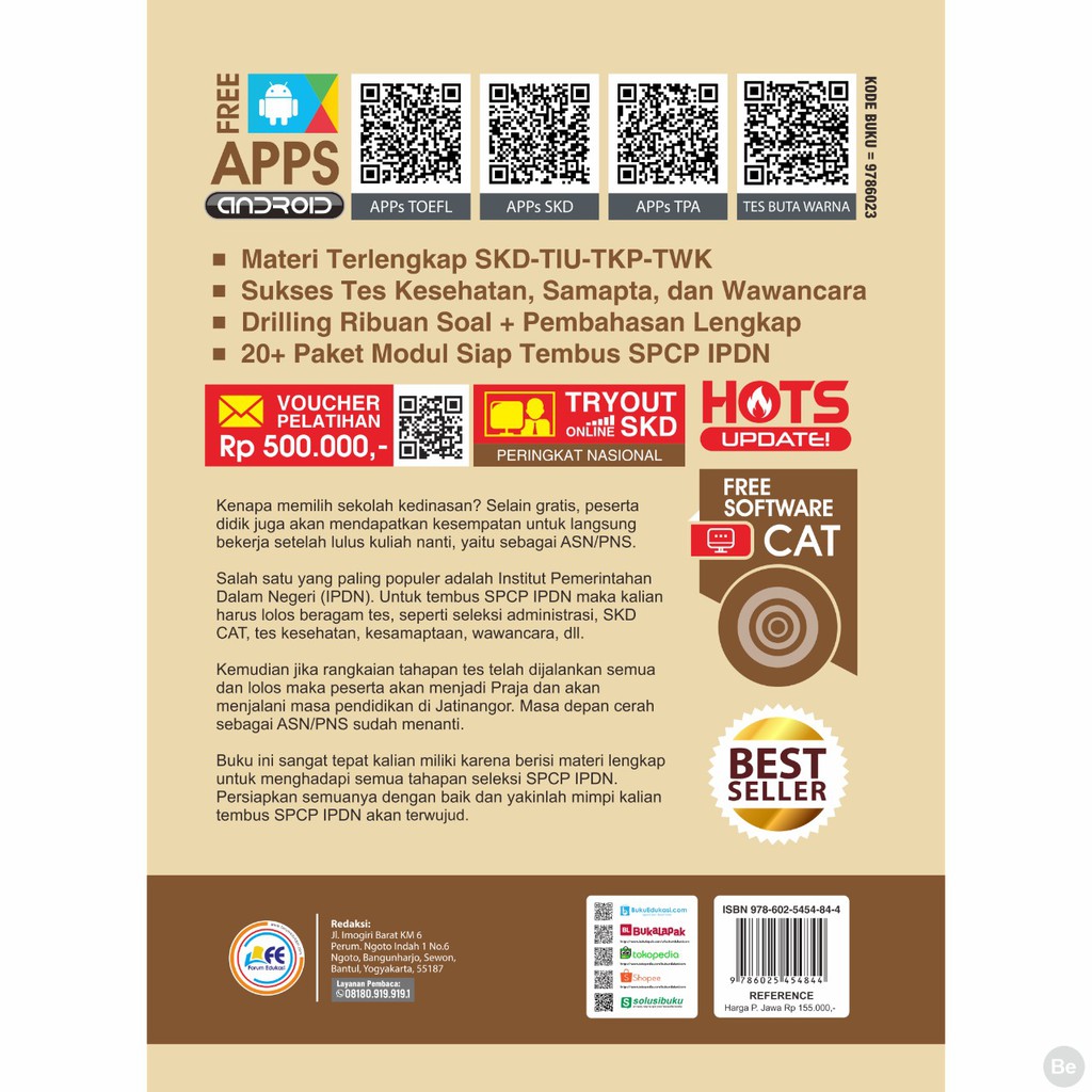 Buku Panduan Resmi Lolos Spcp Ipdn 2020 2021 Cd Shopee Indonesia