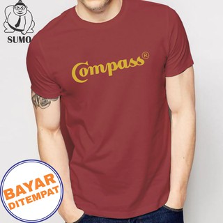  Kaos  logo compas distro pria  cewek polos  fashion grosir 