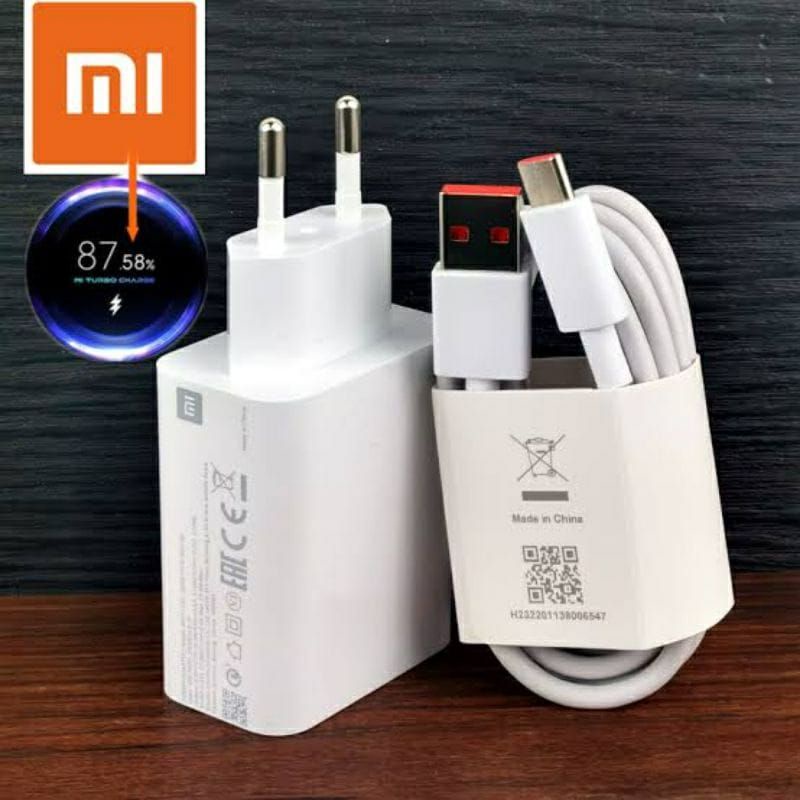 Charger XMI RDM Turbo Type C Super Fast Charging100% 33 Watt note 10 pro Mi 9 10 11 RDM Note 7 8 9 10 Poco M3 Poco X3 RDM