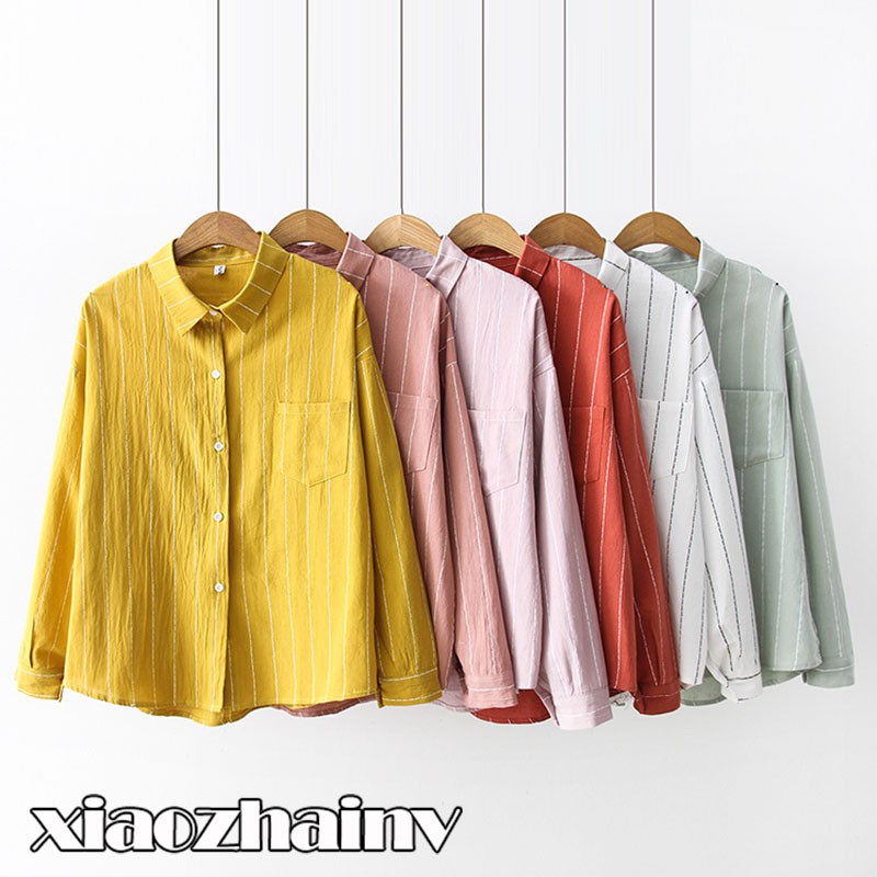 ãHarga Spesialã'Kemeja Wanita Lengan Panjang dengan Motif