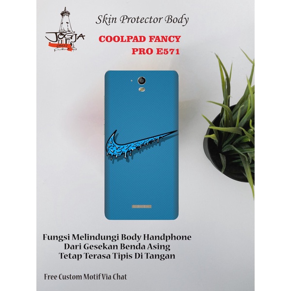 Dapat 2pcs Garskin HP Coolpad Fancy PRO E571 Motif logo - Free Custom Via Motif