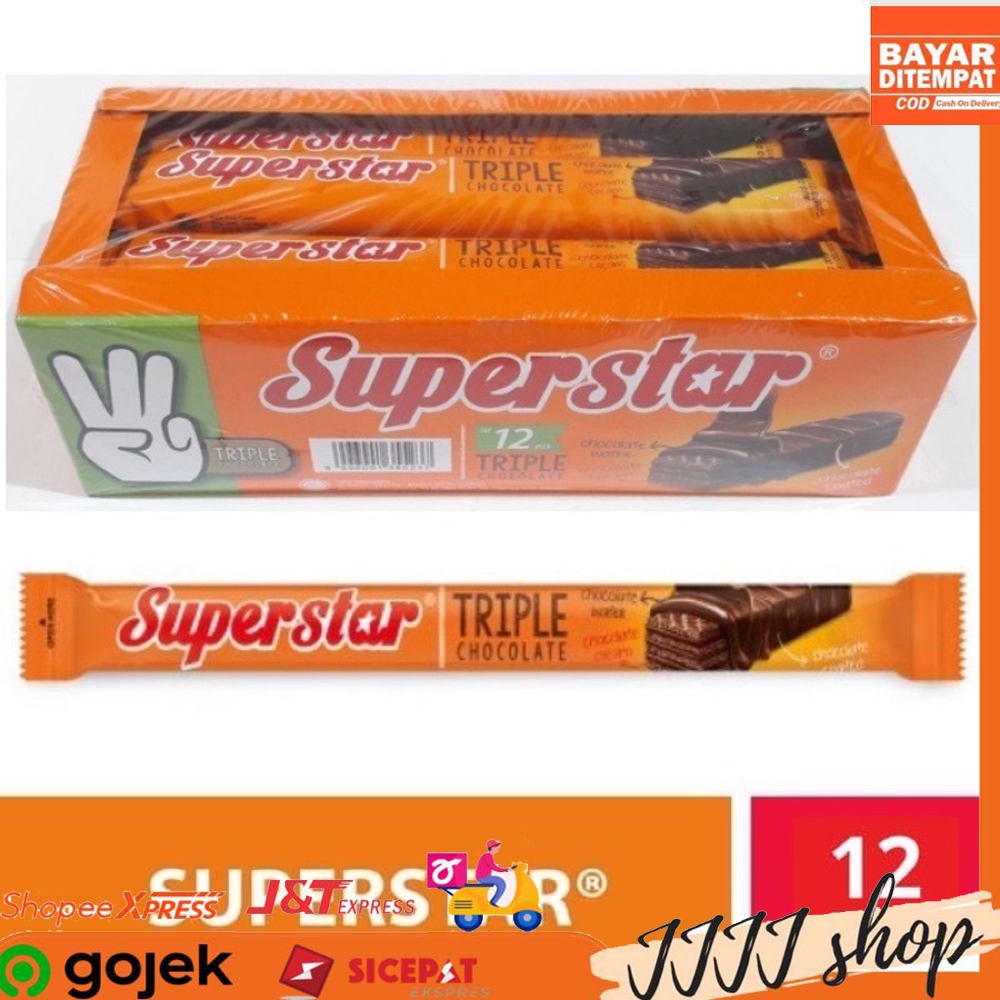 

Superstar Wafer Triple Chocolate isi 12pcs 216gr