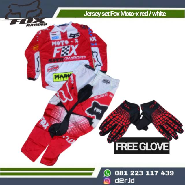 JERSEY SET MOTOCROSS FREE GLOVE. JERSET TRAIL ENDURO TRABAS KTM HUSQVARNA HONDA CRF KLX RACE CR KX