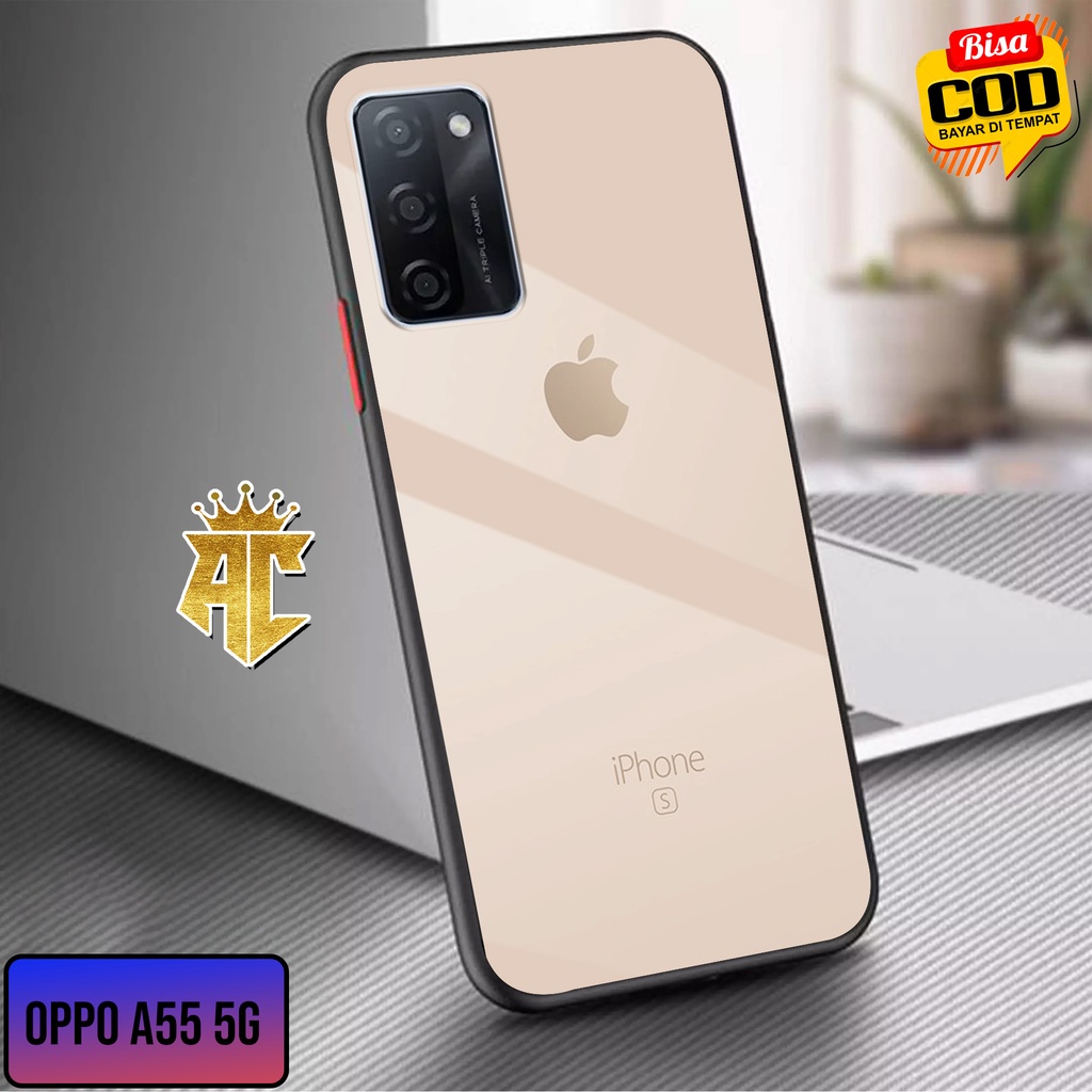 Case OPPO A55 5G - Casing OPPO A55 5G Terbaru [ MOTIF BRANDED ] AERO CASE - Silikon Hp OPPO A55 5G -