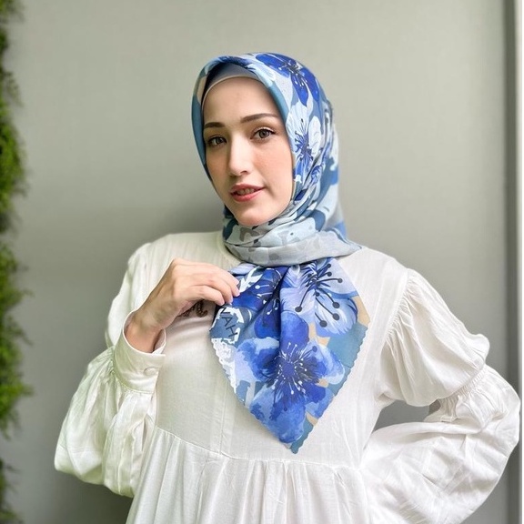 RADWAH - PREMIUM SCARF VOAL TWO TONE - SCARF PRINTING