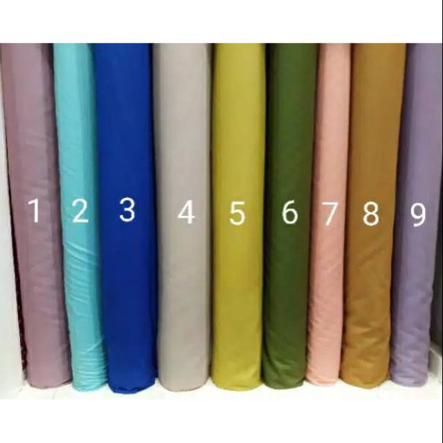 Kain Katun Jepang Polos Bahan Katun Jepang Meteran Katun Jepang Polos Shopee Indonesia