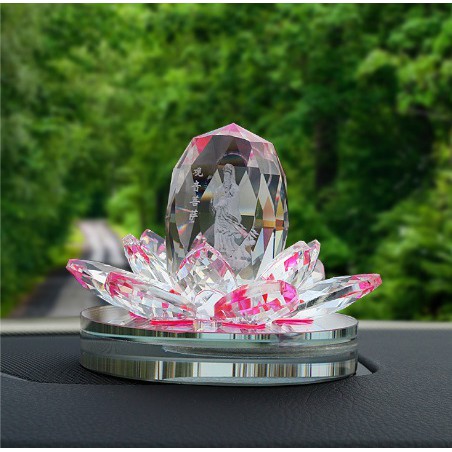 Parfume Mobil Parfum Pajangan Teratai Lotus Kristal Crystal Kwan Im Mewah