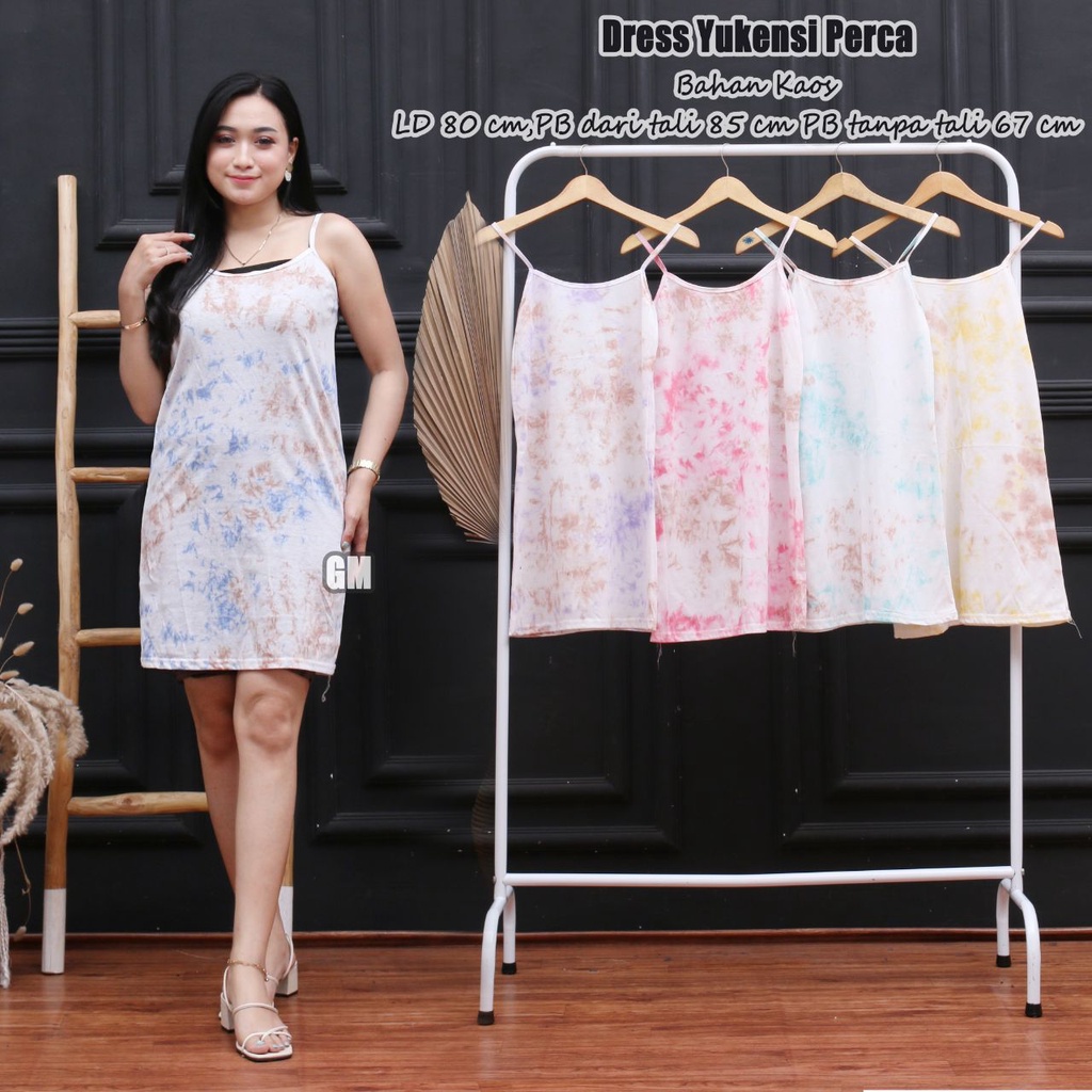 Daster yukensi tie dye bahan kaos adem kekinian