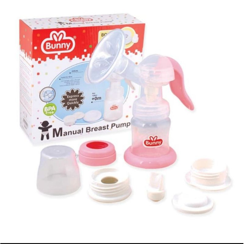 LustyBunny Manual Breast Pump DB 8017 / Pompa Asi Manual LustyBunny / Breast Pump Wide Neck