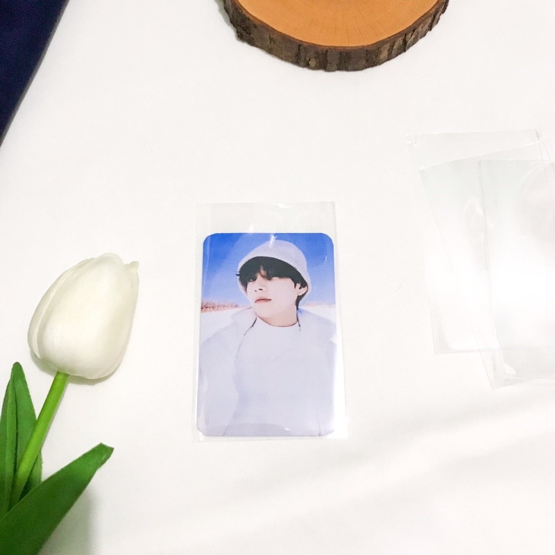 

Inner sleve photocard tebal tanpa perekat seal Plastik OPP Plastik Photocard plastik kaca murah