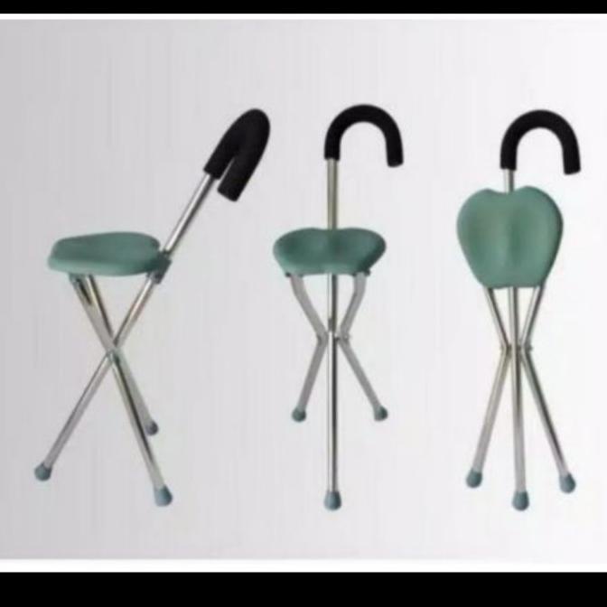 Tongkat Duduk Avico ( Kursi Tongkat Lipat untuk Lansia )