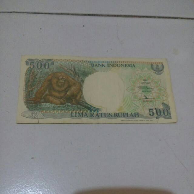 Uang lama 500 rupiah tahun 1992