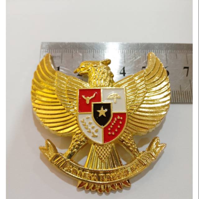Pin Burung Garuda 6cm Peniti Cor Logam Kuningan Tebal ASLI Mewah