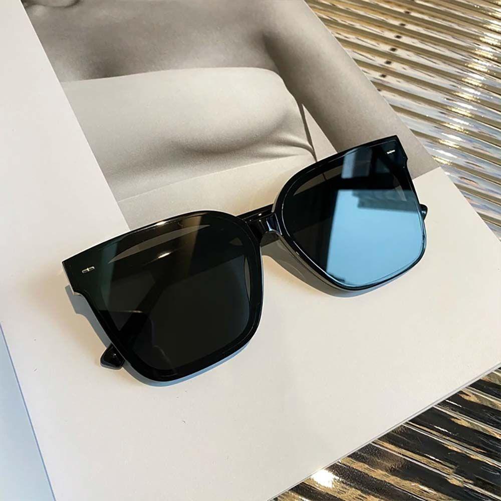 Mxbeauty Kacamata Persegi Merek Desain Vintage Anti-Reflective UV400 Pelindung Mata Musim Panas Kacamata Bingkai Besar Sunglasses