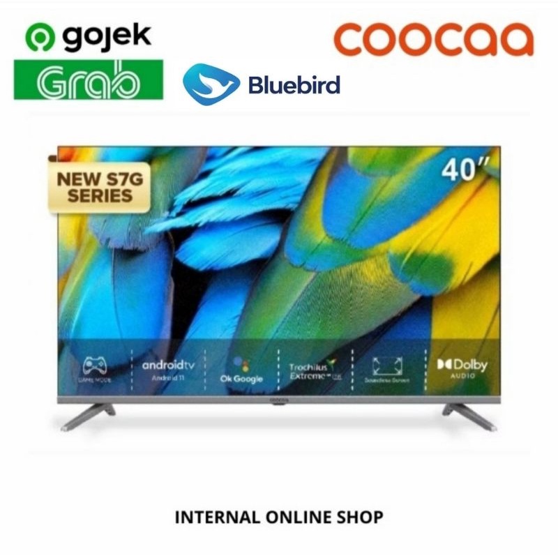 COOCAA 40S7G Smart TV 40 Inch Android 11 Digital TV Garansi Resmi