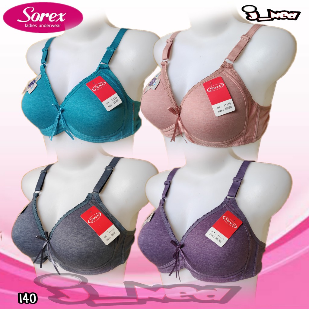 J140 - BRA SOREX BUSA TIPIS TANPA KAWAT CUP C SIZE 36-42