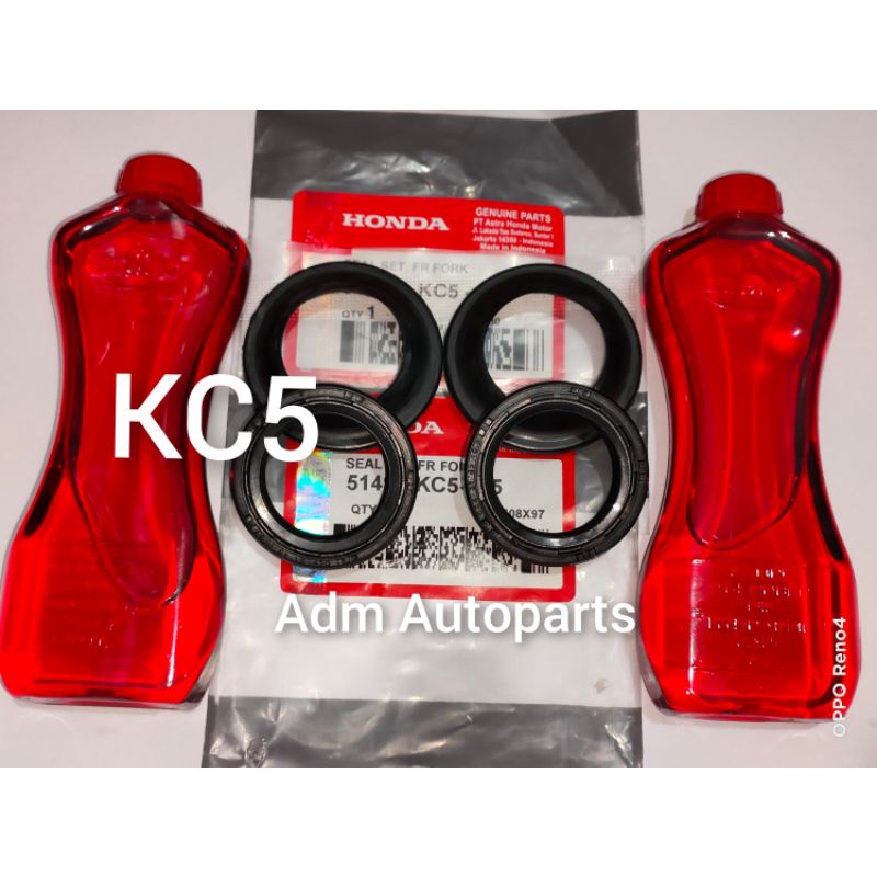 Seal Shock depan 2PCS KC5+Sil tutup abu 2PCS KC5+Oli shock 2PCS Honda CB150R StreetFire K15 OLD CBR1