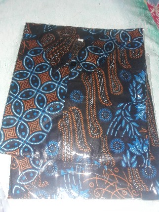 Nailo Batik Hrb026 Kenongo Kemeja Tosca Pendek Pekalongan Padi M L Xl Sogan Tulis Halus Kemeja Batik