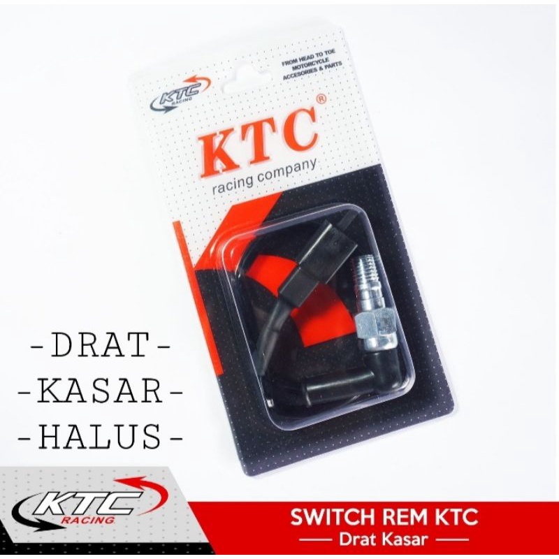 Switch rem KTC kitaco bengkok drat kasar &amp; halus / switch swit rem KTC racing drat kasar &amp; halus