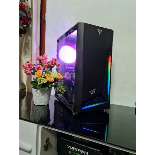 PC CPU gaming desain core i7 7700 gen 7 Ram 16gb ddr 4 ssd 240gb hdd 1 tera vga 4gb cocok editing