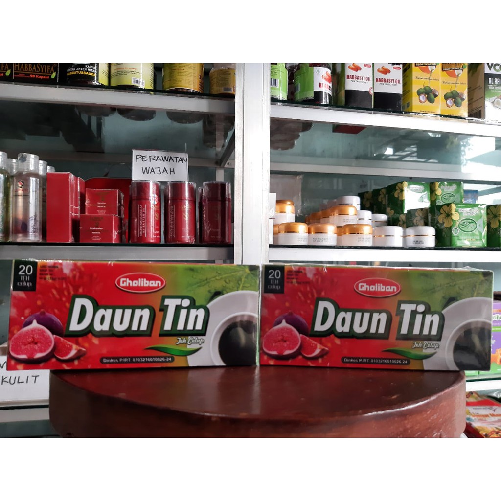 

Teh Celup Daun Tin Gholiban isi 20 kantong daun teh original