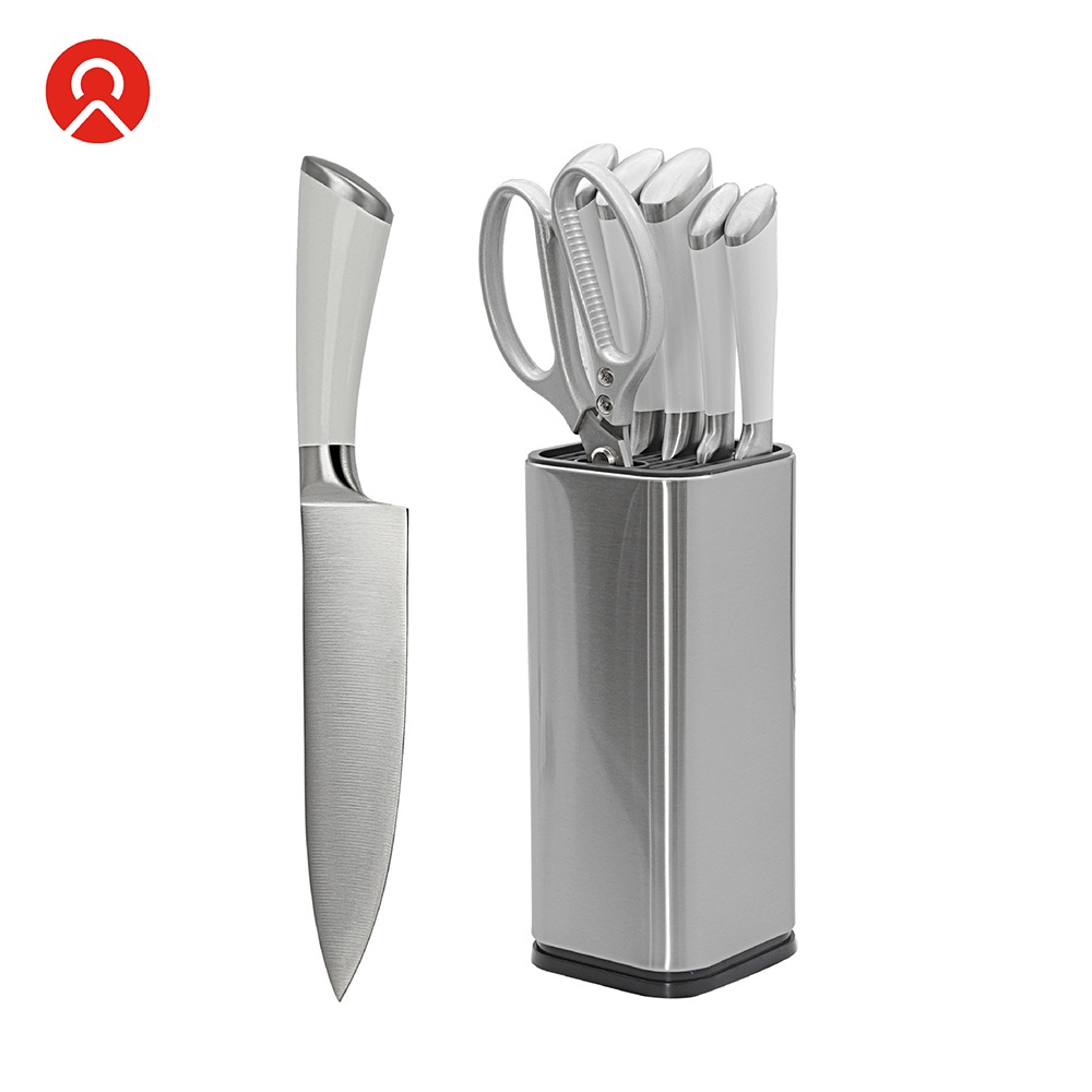 KNIFEZER Tempat Pisau Dapur Stand Tool Knife Holder Stainless Steel - SUS430 - Silver
