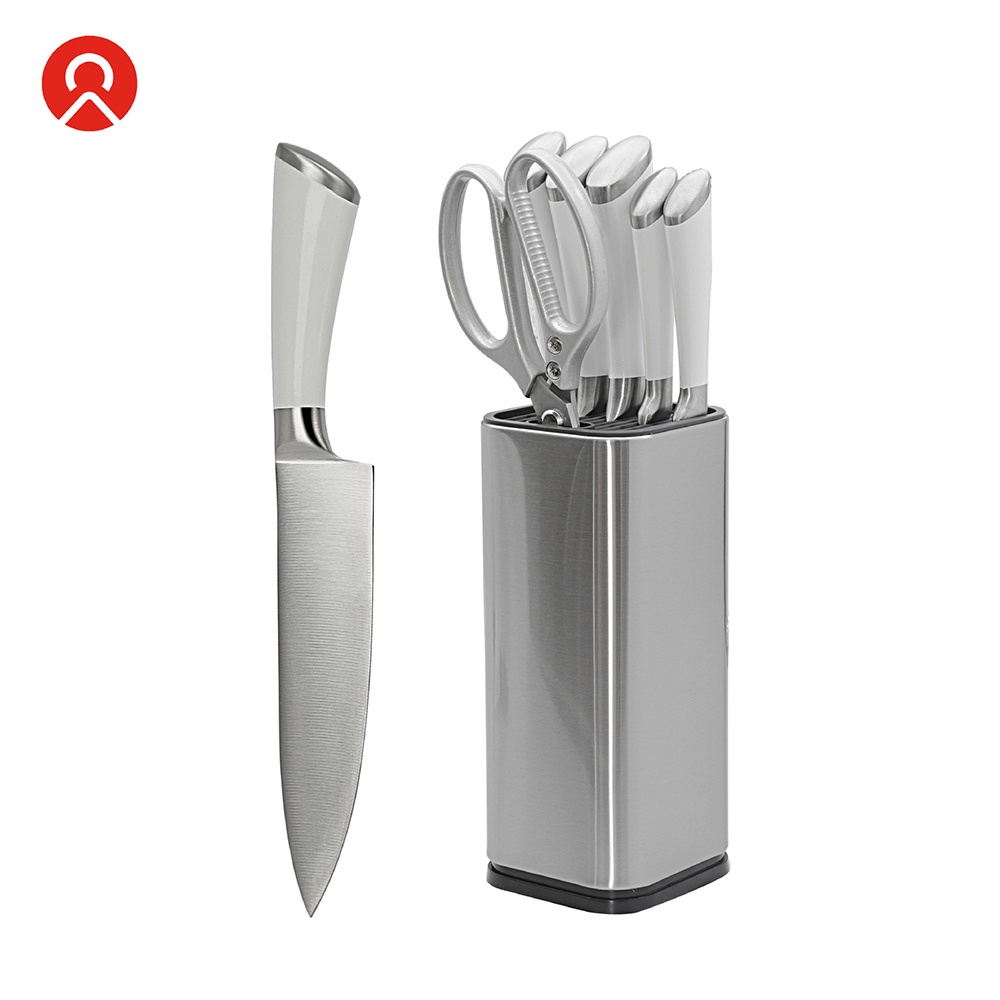 Mall Rak Tempat Pisau Dapur Stand Tool Knife Holder Stainless Steel ANHO SUS430