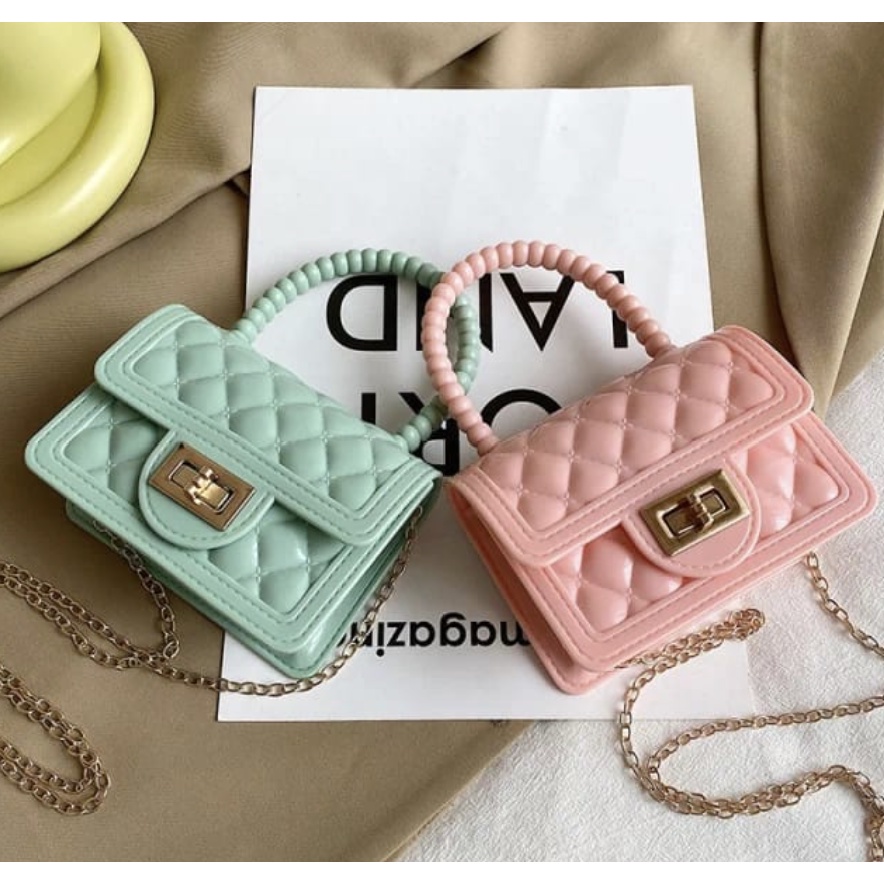 TAS JELLY MINI MUTIARA BOY QUILTED TAS JELLY MUTIARA