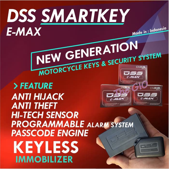 SALE   New DSS Smartkey versi E-Max dengan Thermal Sensor & Touch hand
