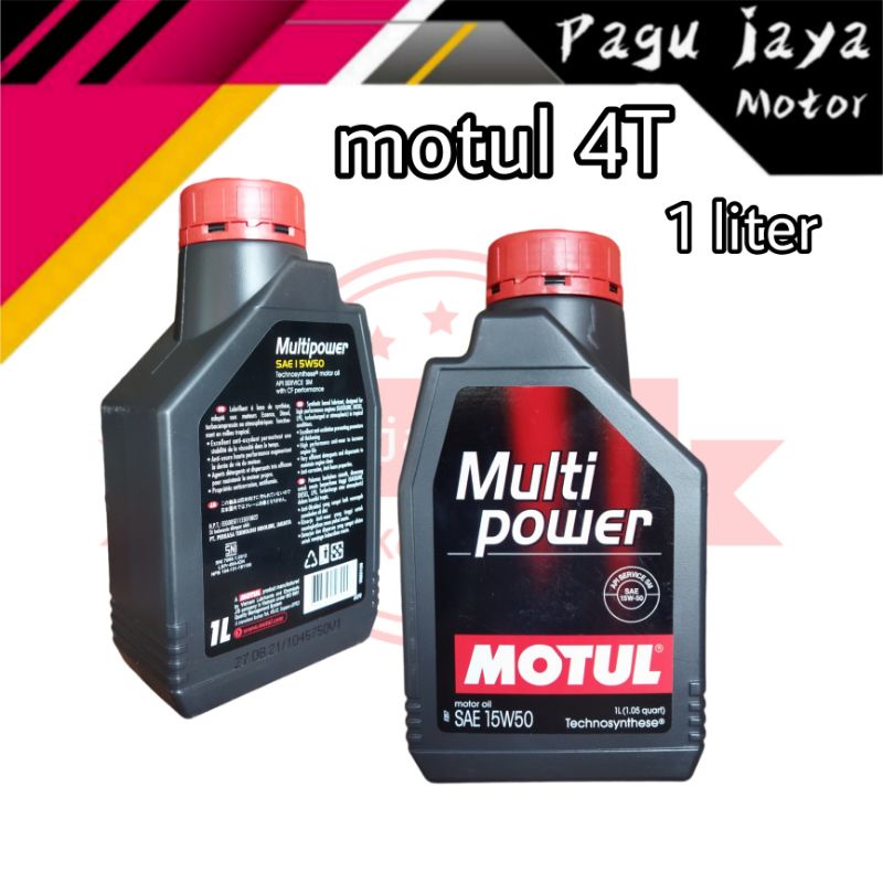 MOTUL oli mesin MULTI POWER 1liter sae 15w 50 asli