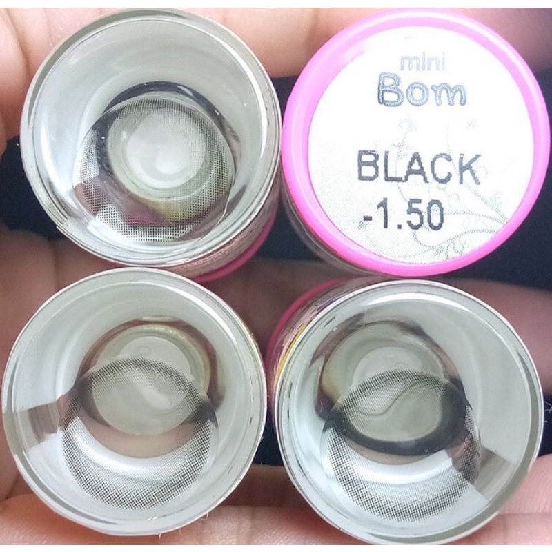 SOFTLENS MINI BOM BLACK HITAM NATURAL NORMAL MINUS s.d -10.00