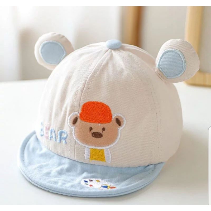 TOPI IMPORT 3D BORDIR BEAR