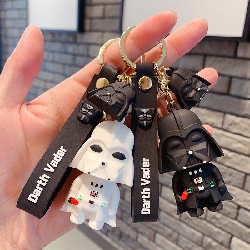 2022 Gantungan Kunci Boneka Star Wars Darth Vader Stormtrooper Groot Bahan PVC Untuk Hadiah Ulang Tahun